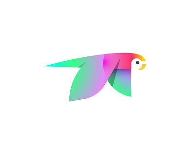 Parrot! animal animal logo bird bird logo colorful flying bird gradient gradient logo logo parrot parrot logo