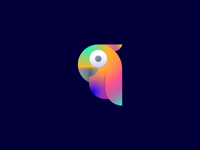 Parrot bird bird logo gradient icon illustration logo mark parrot parrot logo shibu symbol