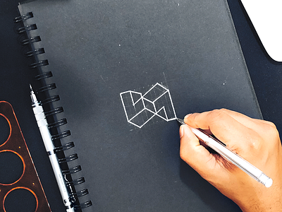 L7 Impossible Object abstract branding impossible impossible object impossible shape l7 logo logotype sketch spg symbol