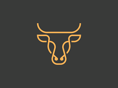 Oxen animal animal logo bull cow icon illustration line logo mark minimal ox oxen spg stroke symbol