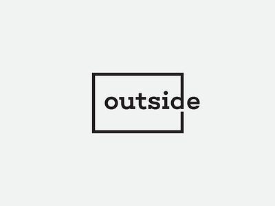 Outside app design icon identity logo logomark logotype mark minimal spg symbol