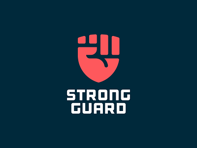 Fist + Shield crest design fist guard hand hand logo identity illustration logo logomark mark power shield shield logo strength strong symbol ui