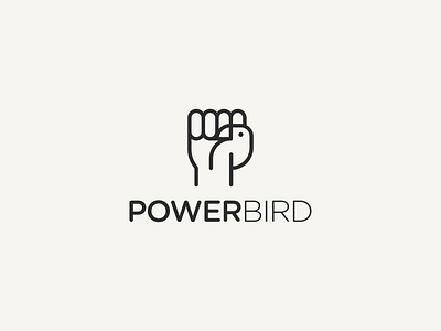 Fist + Bird animal bird branding design fist gesture hand identity logo logomark mark minimal parrot spg symbol