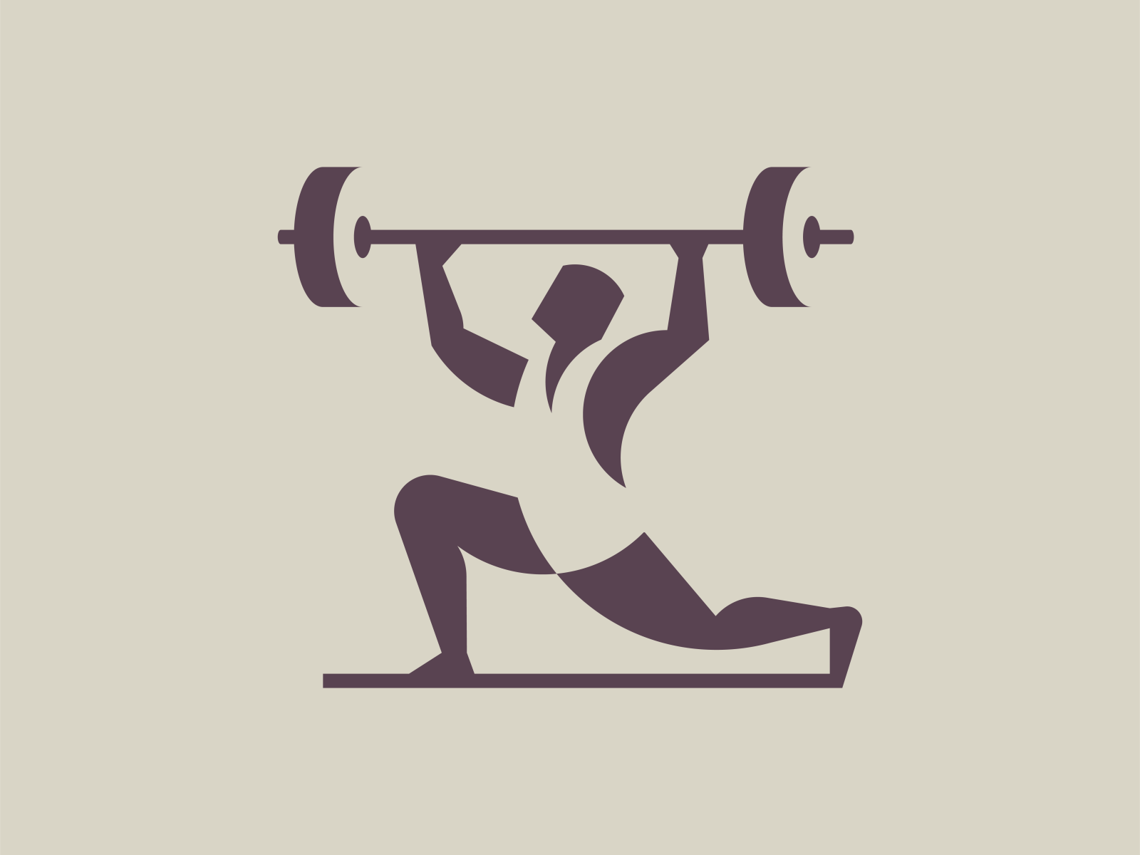 Weight Lift Sign Logo - Weightlifting - Sticker | TeePublic