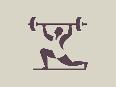 Weight Lifter branding fitness gym gym logo human identity illustration lifting logo logomark man mark negative space negativespace symbol