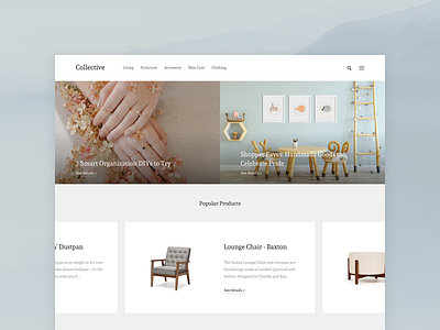 Collective - Theme blogger carousel e commerce minimal minimalist slider theme website