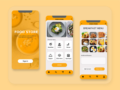 FOOD STORE branding design graphic design ux web design