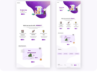 MOONOC design graphic design ui ux web