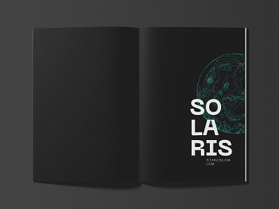 SOLARIS Book design - half title page