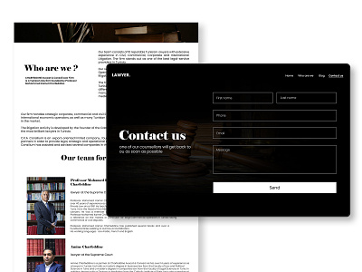 Lawyer website ux ui