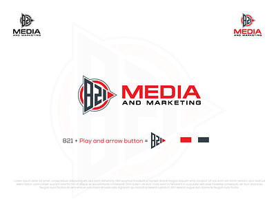 821 MEDIA LOGO DESIGN logo make