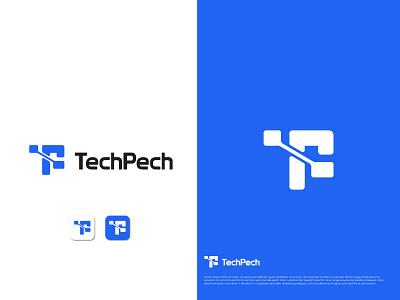 TechPech logo Design icon logo logo make vector