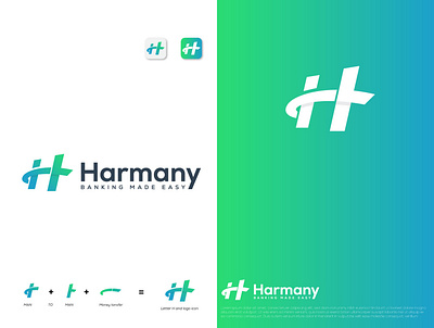 HARMANY BANKING LOGO icon logo logo make logo mark