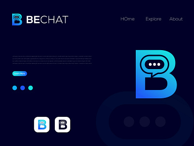 B letter Chat Logo