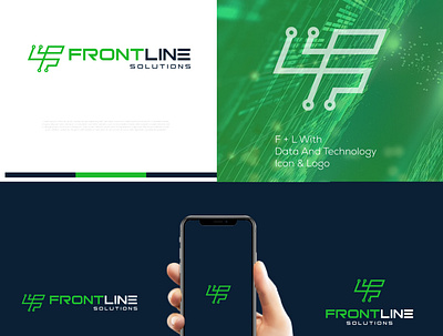 FrontLine Logo design icon illustration logo logo make logo mark vector