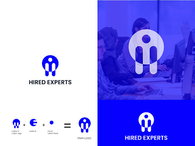 Hired Experts Logo design icon illustration logo logo make vector