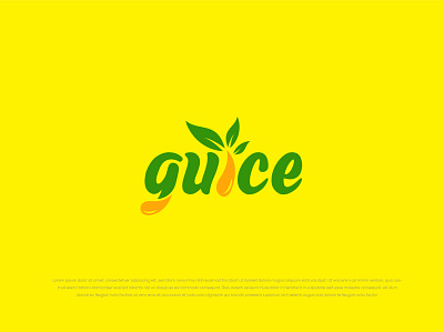 Guice Logo Design design guice logo juice logo logo make vector