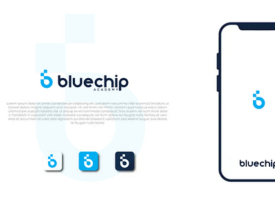 BlueChip Logo chip logo design illustration logo logo make logo mark vector