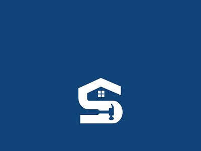 Letter S home Builder Logo construction home house hummer letter s logo remodel remodeling s home vector