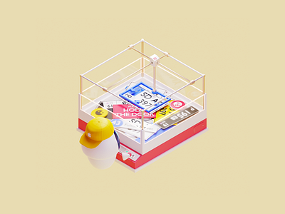 Crane machine 3D