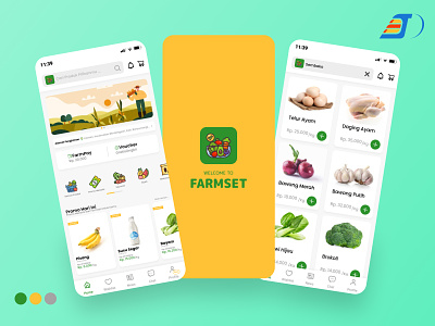Mobile App Design (Farmset) app branding design ui