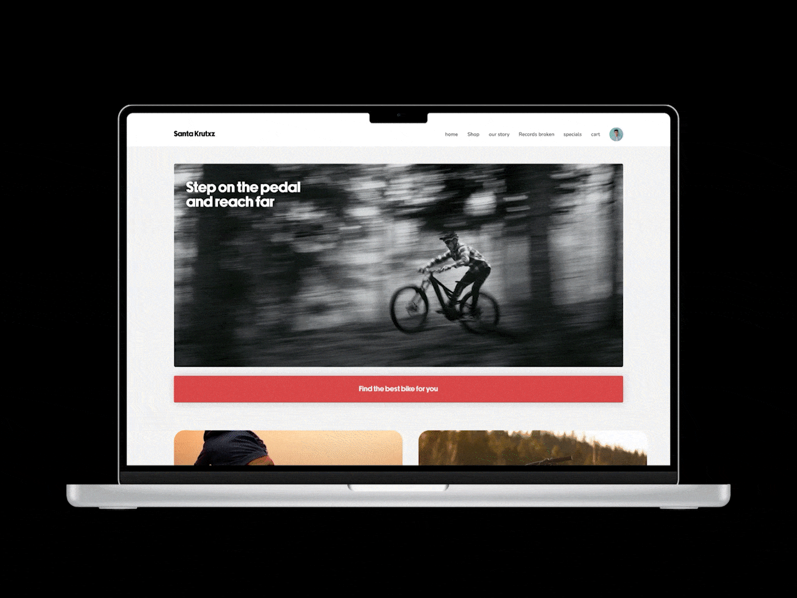 MTB Landing Page branding design landingpage ui ux website