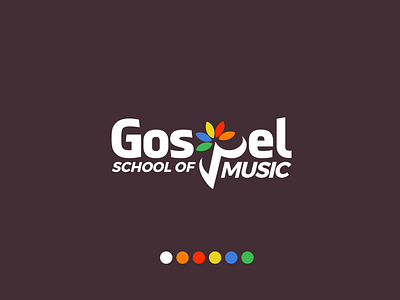 School of Music logo design design logo music school training