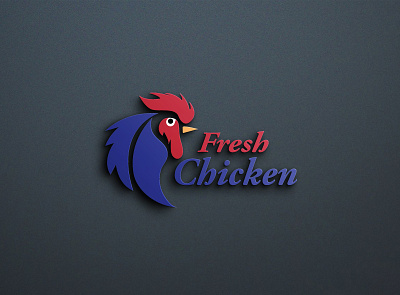 chicken logo 3d logo business logo design illustration logo typography