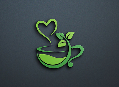 cup logo 3d logo business logo design illustration logo typography