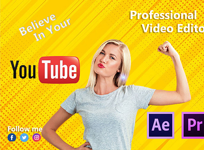 youtube Thumbnail 3d logo branding business logo design illustration logo photo editing typography