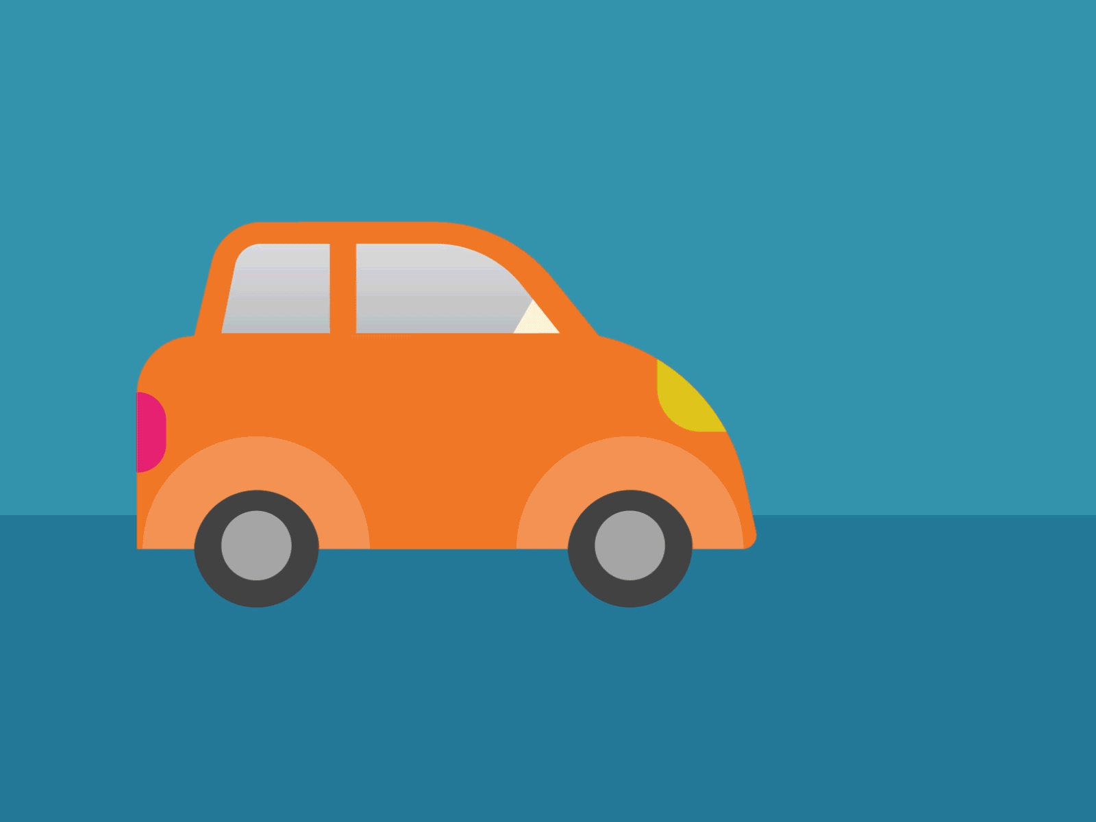 Zooming Car - Animated GIF by Kevin Peleschak on Dribbble