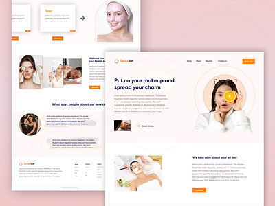 Landing page design