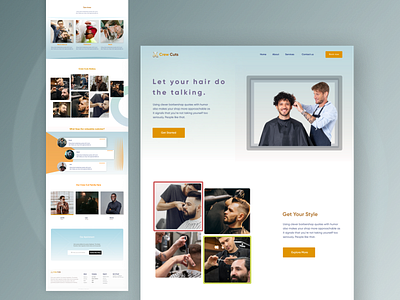 Barber Landing page design