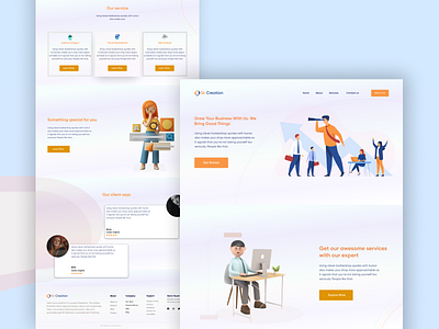 Business Platform Landing Page