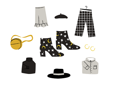 Choosing An Outfit blog boots closet fashion moon outfit pattern stars style