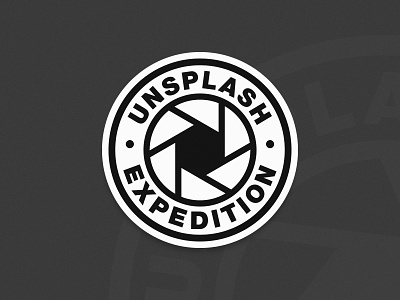 Unsplash Expedition badge illustration patch sticker unsplash vector