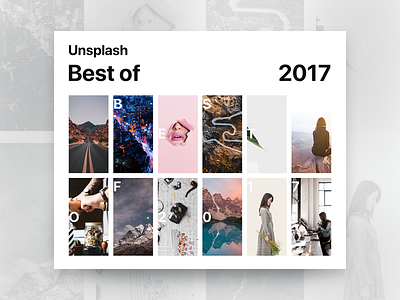 Best of Unsplash 2017