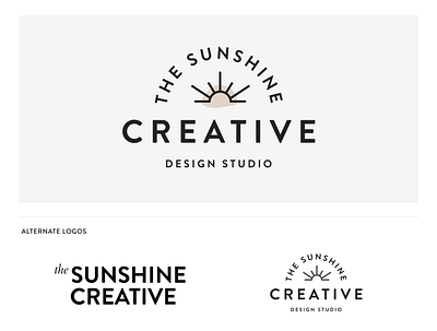 The Sunshine Creative Branding branding concept branding design branding designer creative design florida designer logo logo design minimal logo sunshine