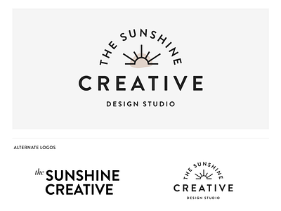 The Sunshine Creative Branding branding concept branding design branding designer creative design florida designer logo logo design minimal logo sunshine
