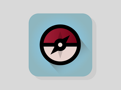 Daily UI – 005 App Icon app branding app icon app icon design compass daily ui daily ui 005 dailyui dailyui 005 icon mobile app pokeball pokemon pokemon go pokemongo