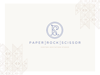 PRS monogram logo logo monogram pattern wedding