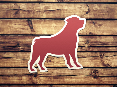 StickerMule - MyDog dog icon rottweiler stickermule