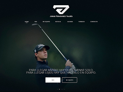 Web Jfv golf home player web website