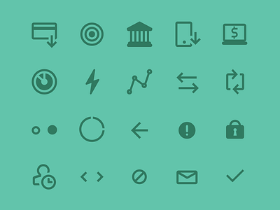 Icons - Brasil de Bolso app iconography icons illustrator vector