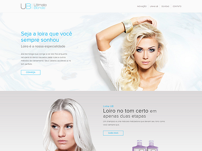 Site - Ultimate Blonde beauty photoshop responsive site