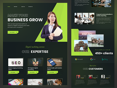 Digital marketing agency landing page