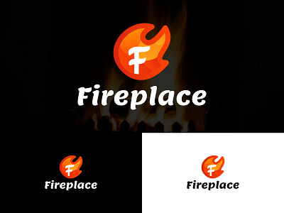 Fireplace logo Branding logo