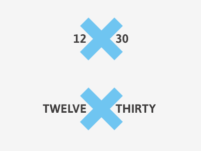 12by30 Logo 12by30 type