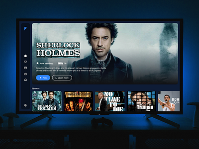 Online streaming Smart TV app // Daily UI 25