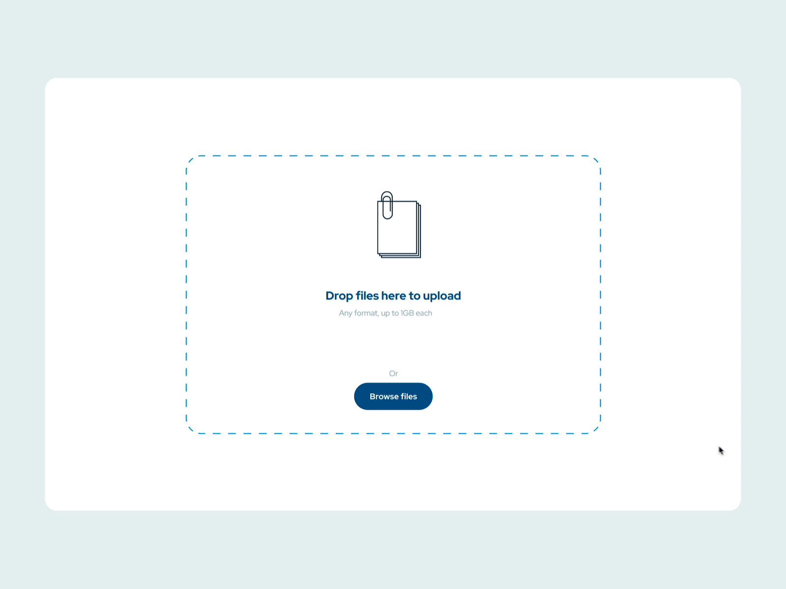 Cloud service uploud a file interface // Daily UI animation cloud dailyui dailyuichallenge design dropbox figma file interface animation ui ui animation upload website